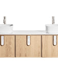 ISSY Adorn Above Counter / Semi Inset Wall Hung vanity with doors Petite Handles 1500 - Zuster Furniture