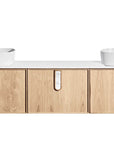 ISSY Adorn Above Counter / Semi Inset Wall Hung vanity with doors Petite Handles 1800 - Zuster Furniture