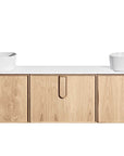 ISSY Adorn Above Counter / Semi Inset Wall Hung vanity with doors Petite Handles 1800 - Zuster Furniture