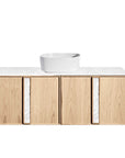 ISSY Adorn Above Counter / Semi Inset Wall Hung vanity with doors Grande Handles 1200 - Zuster Furniture