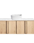 ISSY Adorn Above Counter / Semi Inset Wall Hung vanity with doors Grande Handles 1200 - Zuster Furniture