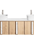 ISSY Adorn Above Counter / Semi Inset Wall Hung vanity with doors Grande Handles 1500 - Zuster Furniture