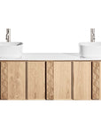ISSY Adorn Above Counter / Semi Inset Wall Hung vanity with doors Grande Handles 1500 - Zuster Furniture