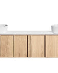ISSY Adorn Above Counter / Semi Inset Wall Hung vanity with doors Grande Handles 1800 - Zuster Furniture