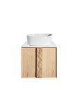 ISSY Adorn Above Counter / Semi Inset Wall Hung vanity with doors Grande Handles 500 - Zuster Furniture