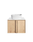ISSY Adorn Above Counter / Semi Inset Wall Hung vanity with doors Grande Handles 600 - Zuster Furniture