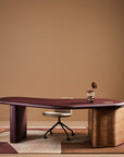 Artistry Sit Stand Leather Desk