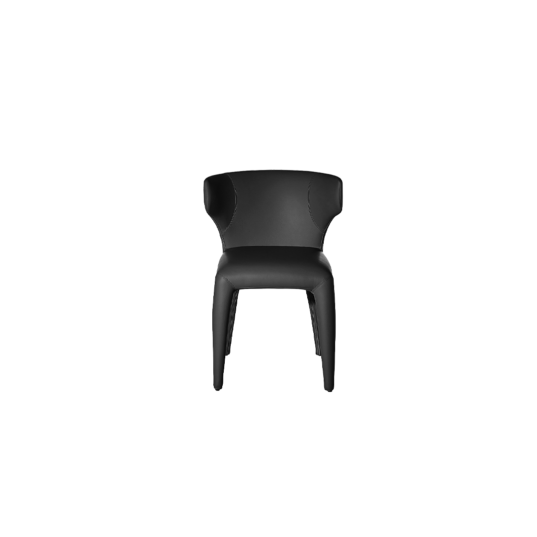 Artisan Dining Chair, Black PU - Zuster Furniture