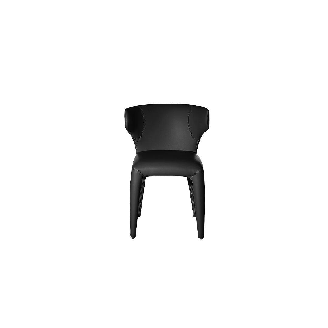 Artisan Dining Chair, Black PU - Zuster Furniture