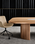Cloud Boardroom Chair with Castors - Genuine Leather
