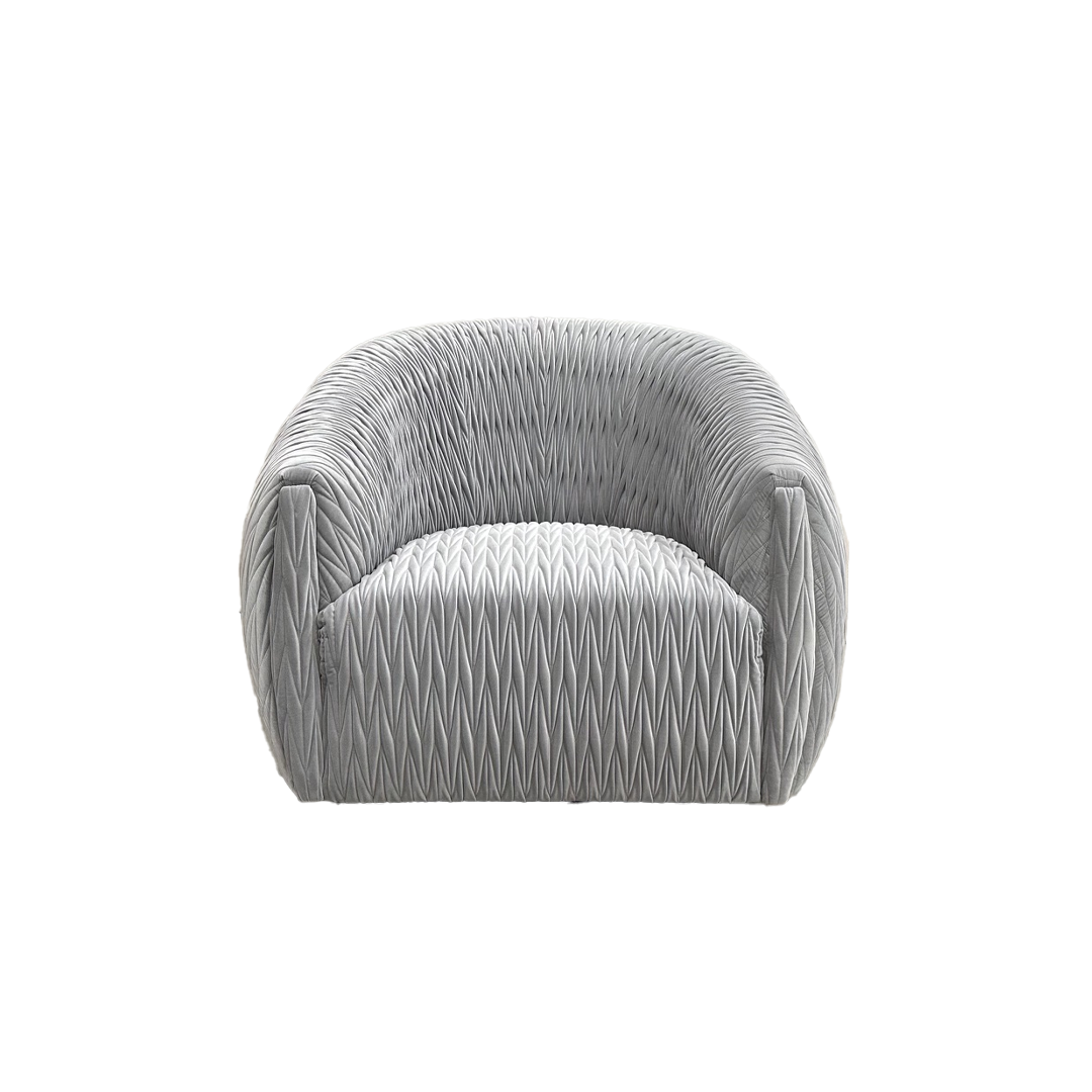 Cloud Armchair, Silver Fox Ribbon Stitch