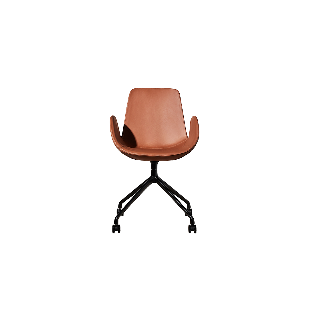 Cloud Boardroom Chair - Tan Leather
