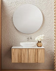 ISSY Adorn Above Counter / Semi Inset Wall Hung vanity with doors Grande Handles 1200 - Zuster Furniture