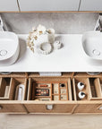 ISSY Adorn Above Counter / Semi Inset Wall Hung vanity with doors Grande Handles 1800 - Zuster Furniture