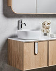 ISSY Adorn Above Counter / Semi Inset Wall Hung vanity with doors Petite Handles 600 - Zuster Furniture