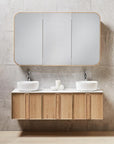 ISSY Adorn Above Counter / Semi Inset Wall Hung vanity with doors Grande Handles 1800 - Zuster Furniture
