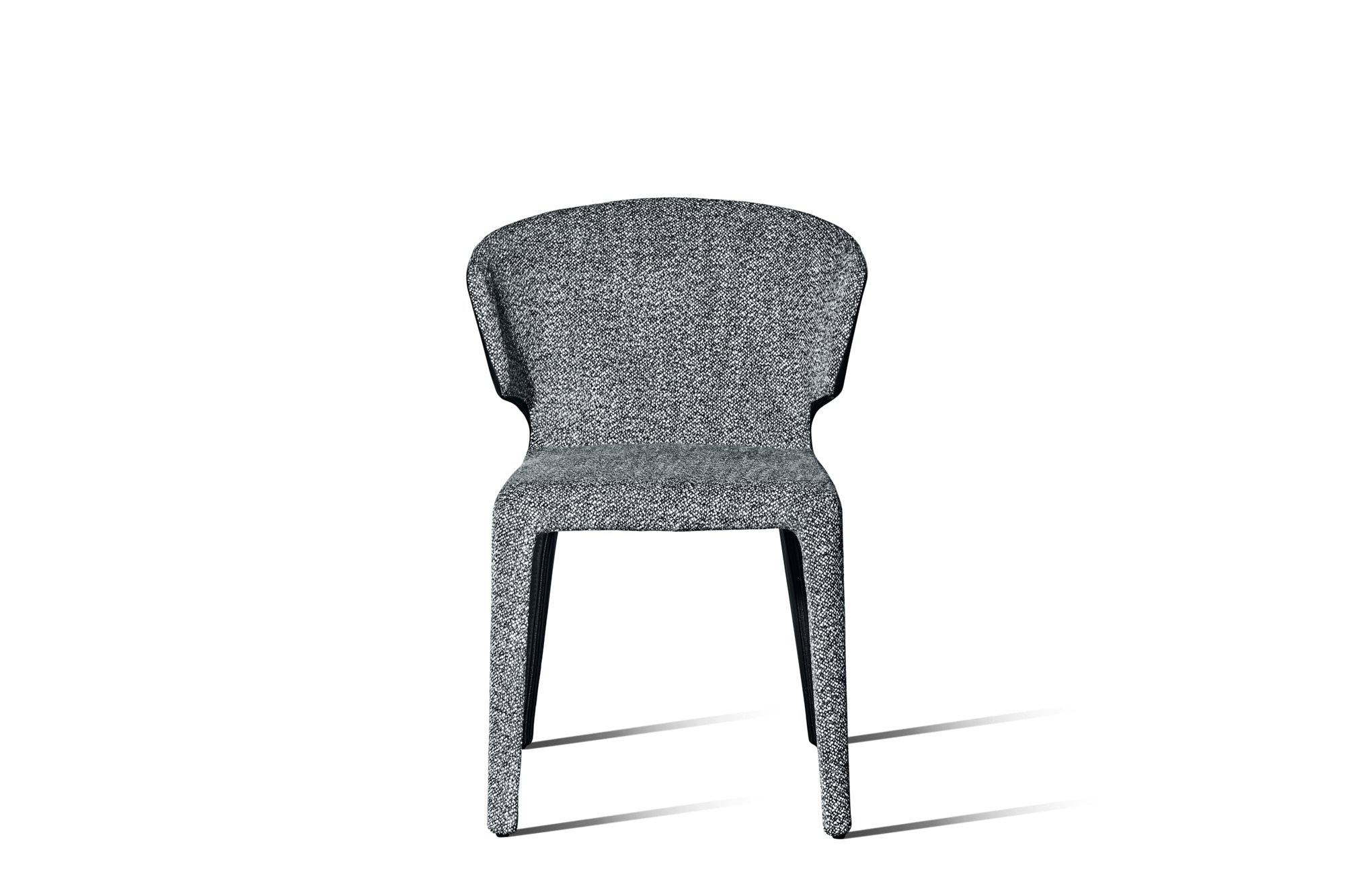 Husk Two Tone Black Freckle Fabric Chair - 60% OFF - Set of Five - Zuster Furniture