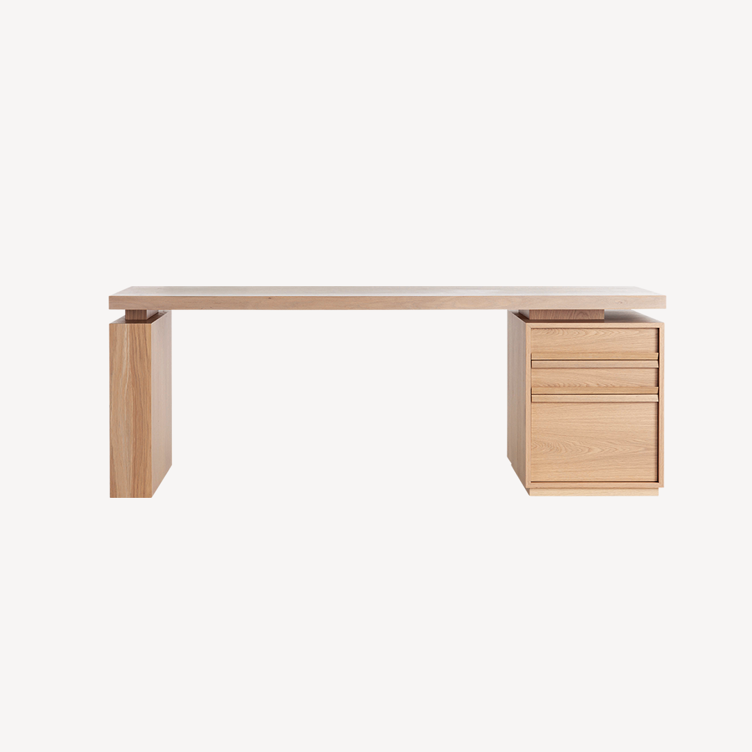 Hero Desk With Pedestal Leg - Zuster Furniture