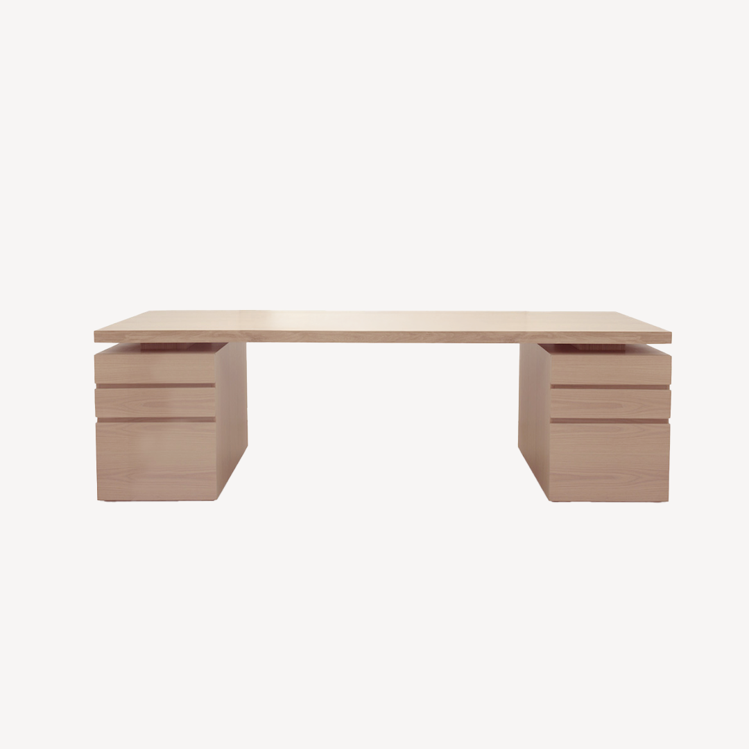 Jade Desk with File Drawers - Zuster Furniture