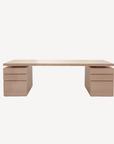 Jade Desk with File Drawers - Zuster Furniture