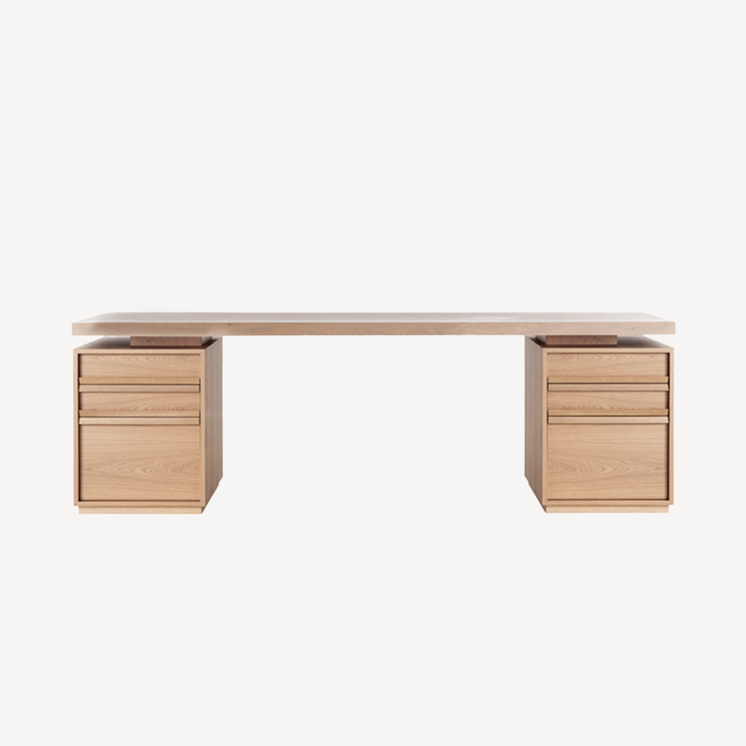 Hero Desk With File Drawers - Zuster Furniture