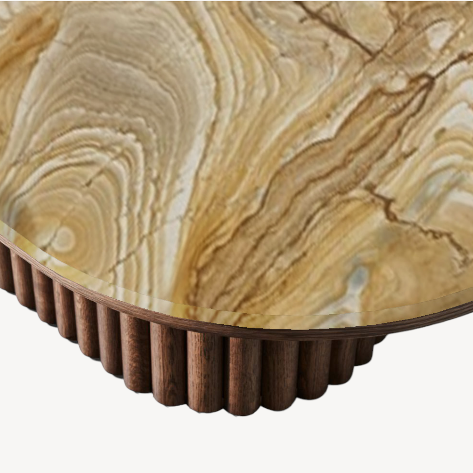 Jewel Oval Marble Coffee Table - Zuster Furniture