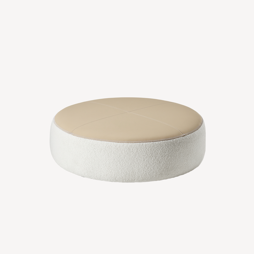 Jewel Upholstered Ottoman- Fabric - Zuster Furniture