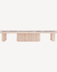 Jewel Grande Dining Table With Marble Inlay - Zuster Furniture