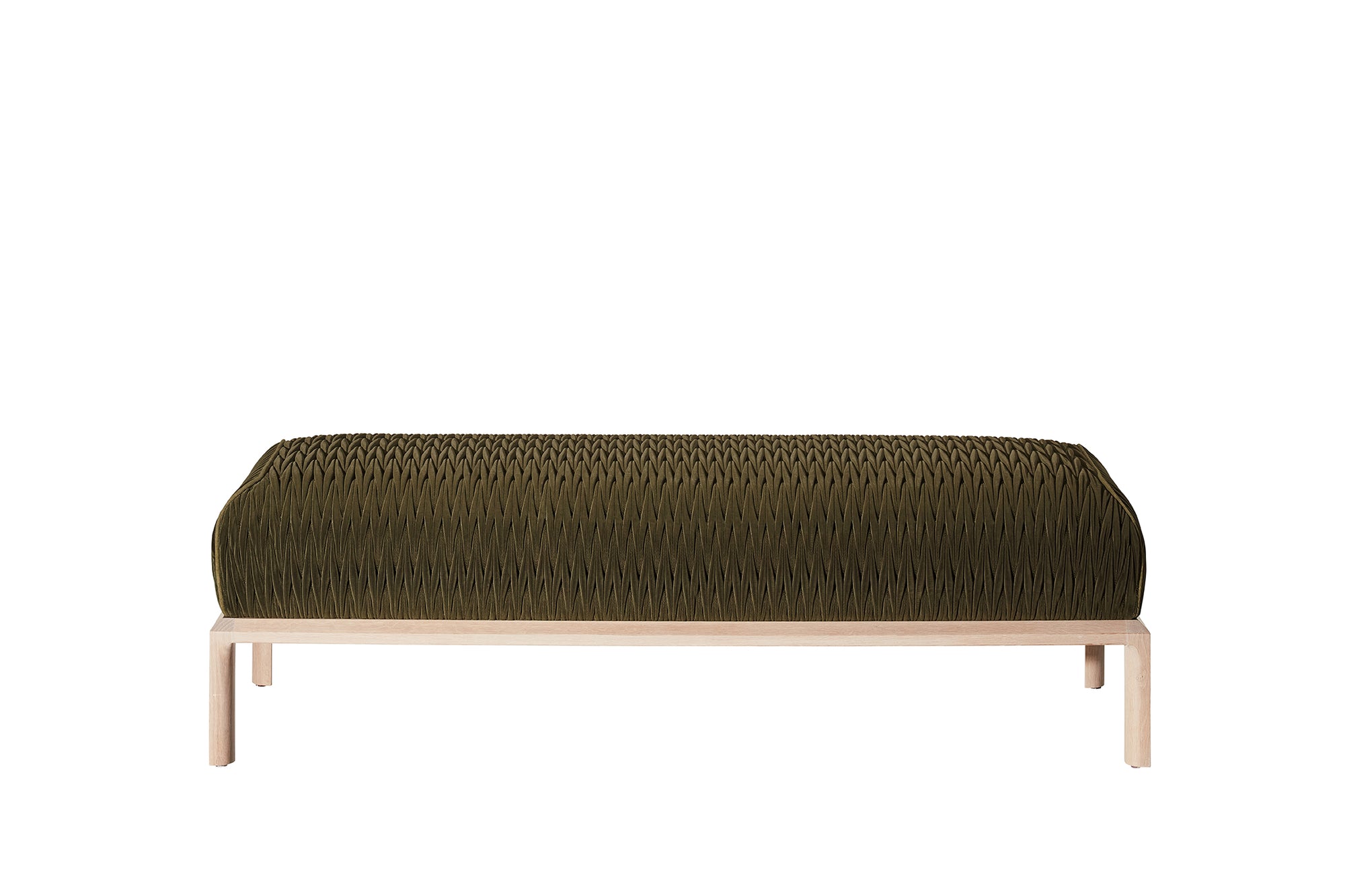Maxima Ottoman- Ribbon Stitch - Zuster Furniture