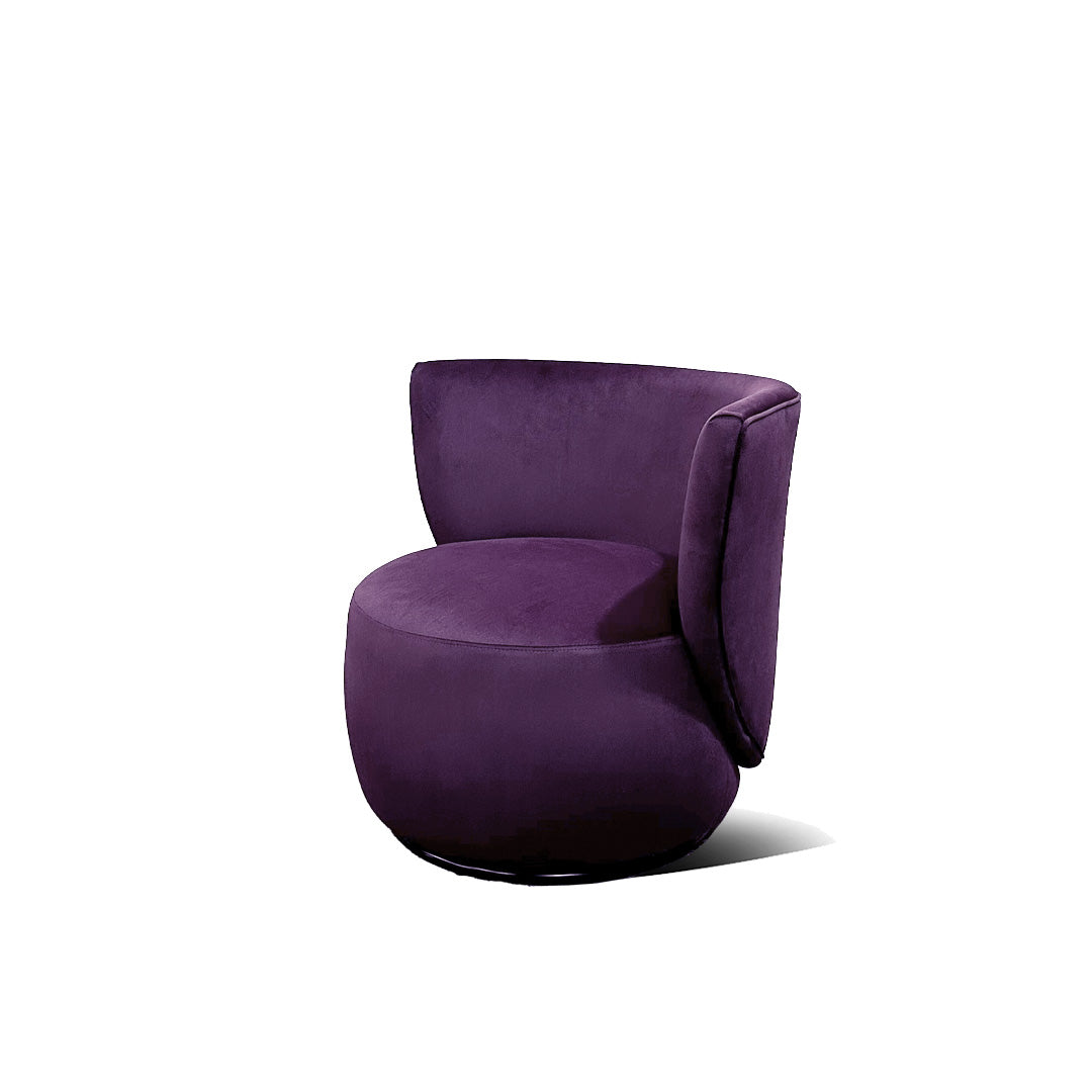 Maxima Armchair - Berry Velvet - Zuster Furniture