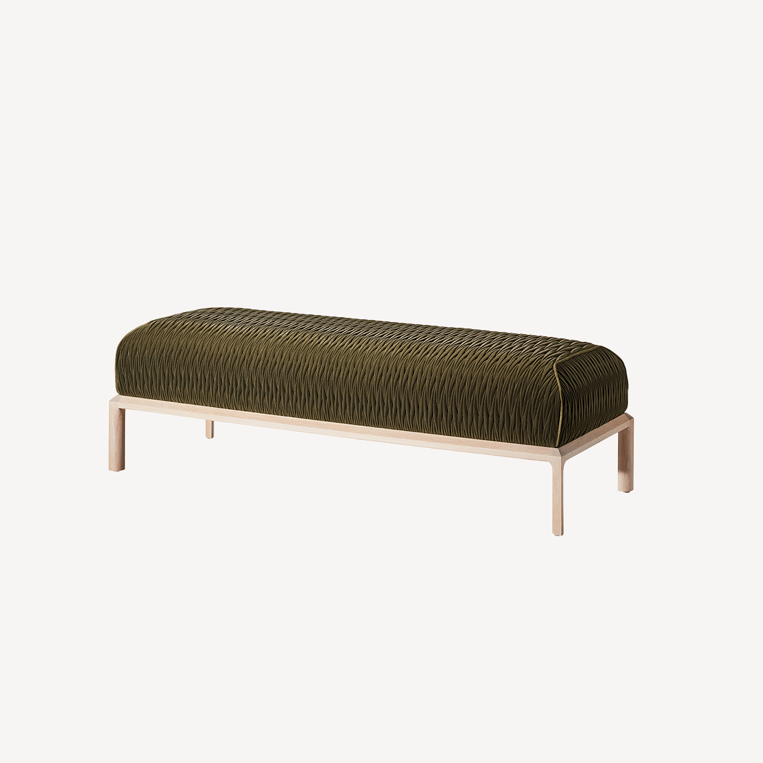 Maxima Ottoman- Ribbon Stitch - Zuster Furniture