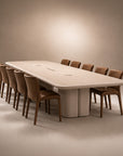 Opal Leather Boardroom Table