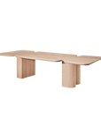 Opal Curve Dining table- 3m long Blonde Oak
