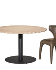 Ribbon Frill Cafe Table- 1200 wide Blonde Oak - Zuster Furniture