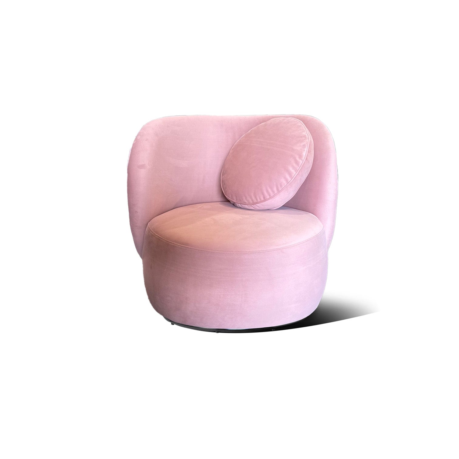Rosette Armchair - Blush Velvet - Zuster Furniture