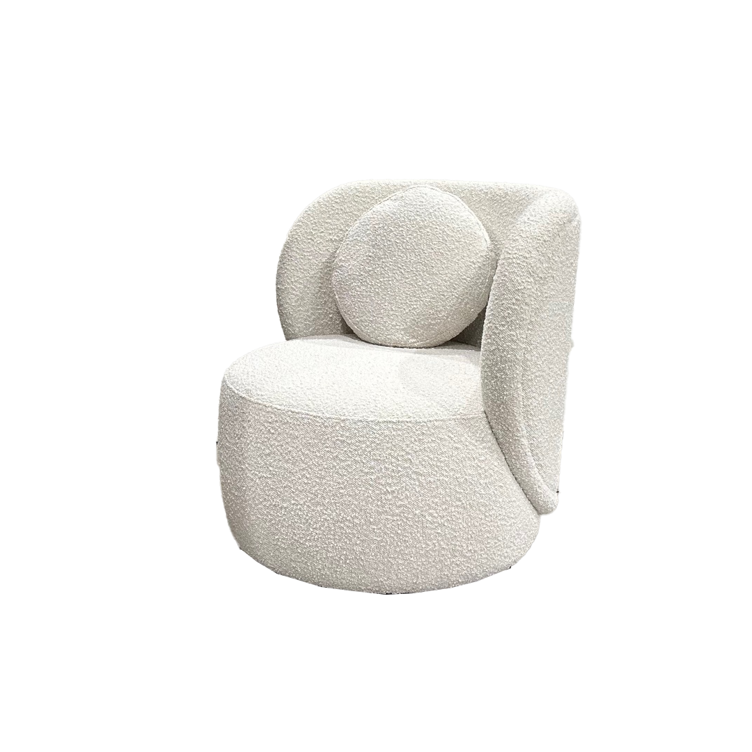 Rosette Armchair - Tweed Blizzard