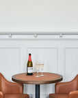 Heritage Cafe Table with leather top