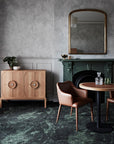 Heritage Cafe Table with leather top