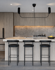 Topaz Kitchen Stool - Faux Leather