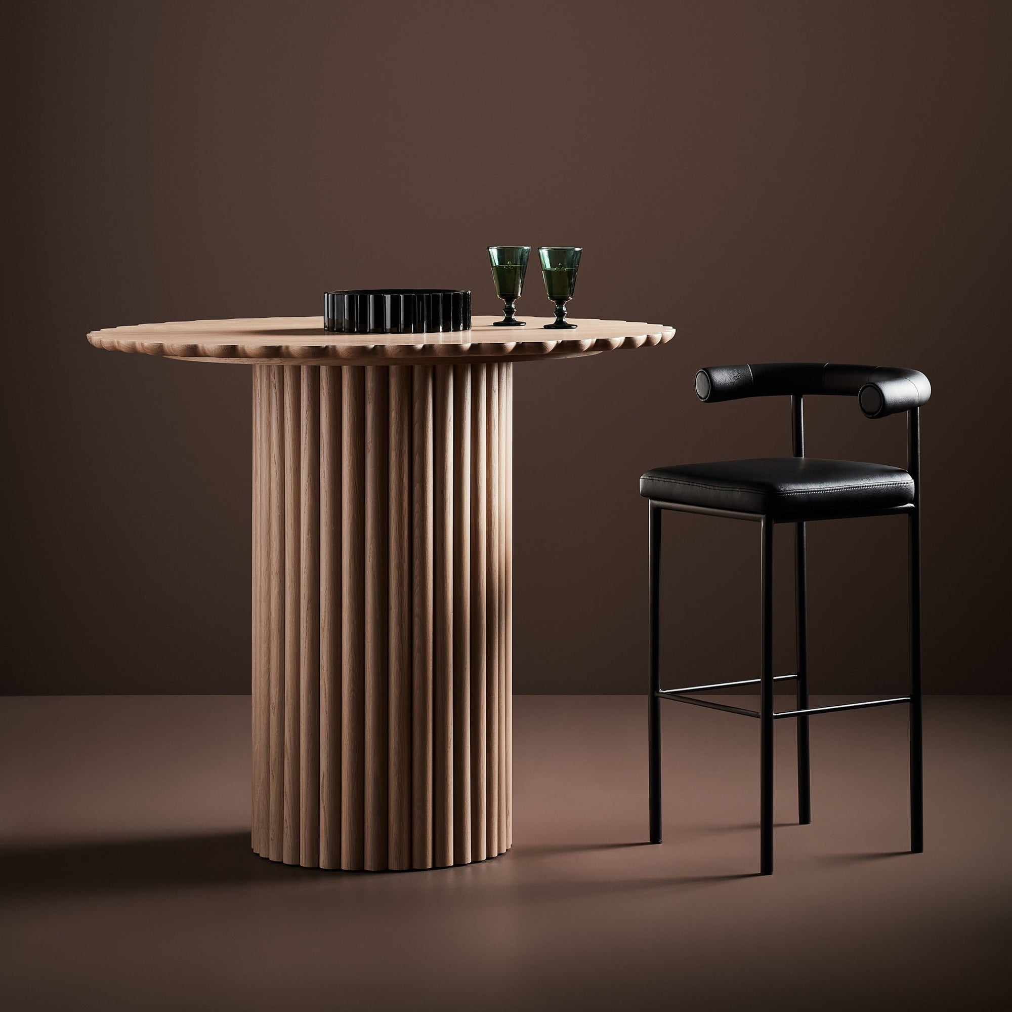 Topaz Kitchen Stool- Faux Leather