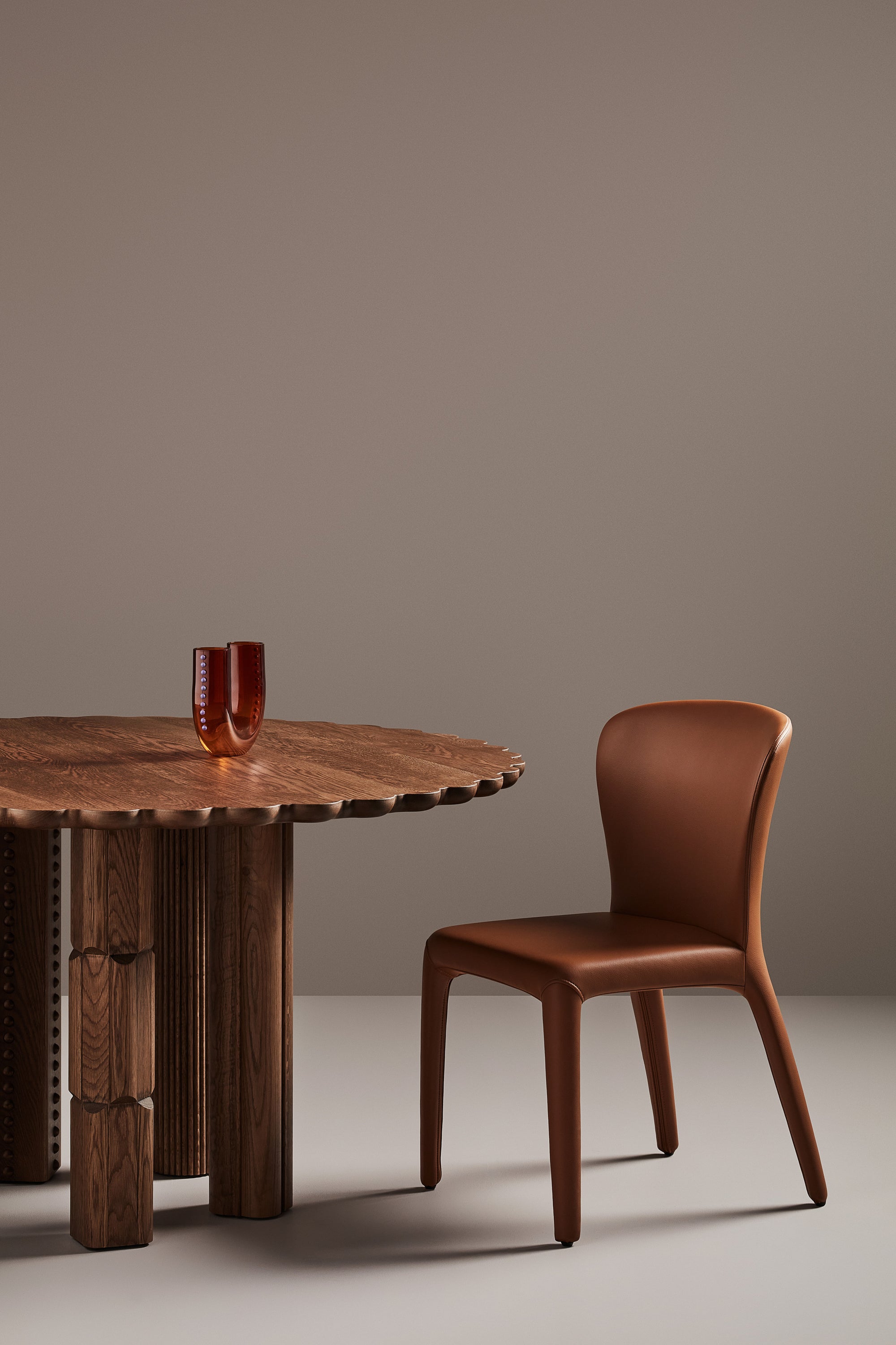 Tulip Dining Chair Faux Leather - Zuster Furniture