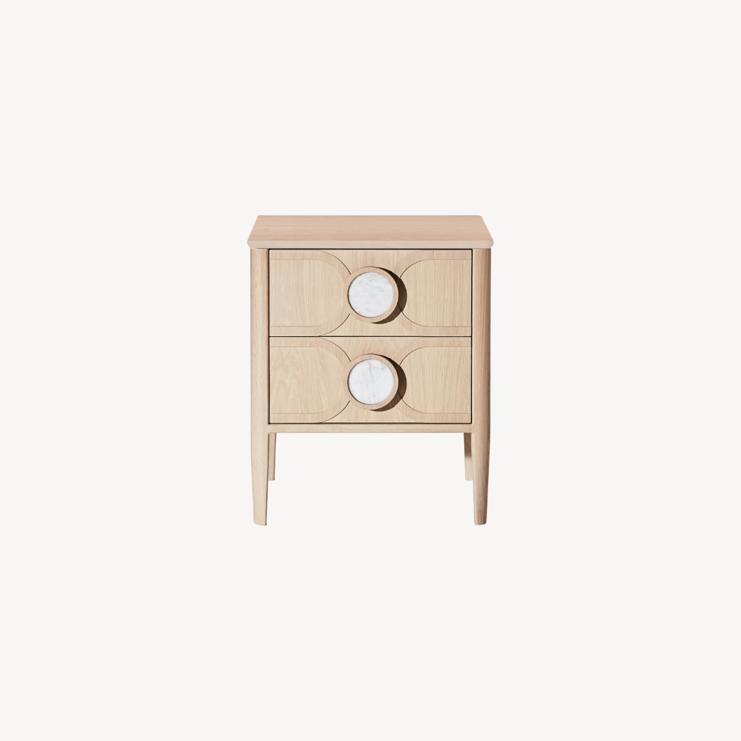Victoria 2 Drawer Bedside Table - Zuster Furniture