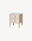 Victoria 2 Drawer Marble Bedside Table - Zuster Furniture