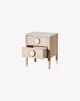 Victoria 2 Drawer Marble Bedside Table - Zuster Furniture