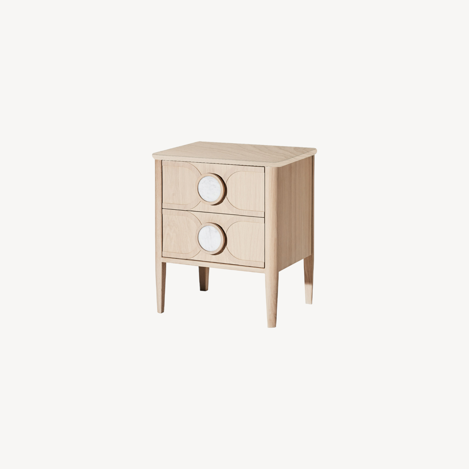 Victoria 2 Drawer Bedside Table - Zuster Furniture