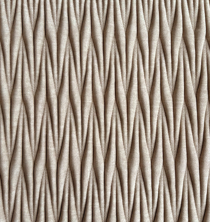 Oatmeal Suede Cloth - Ribbon Stitch - Zuster Furniture