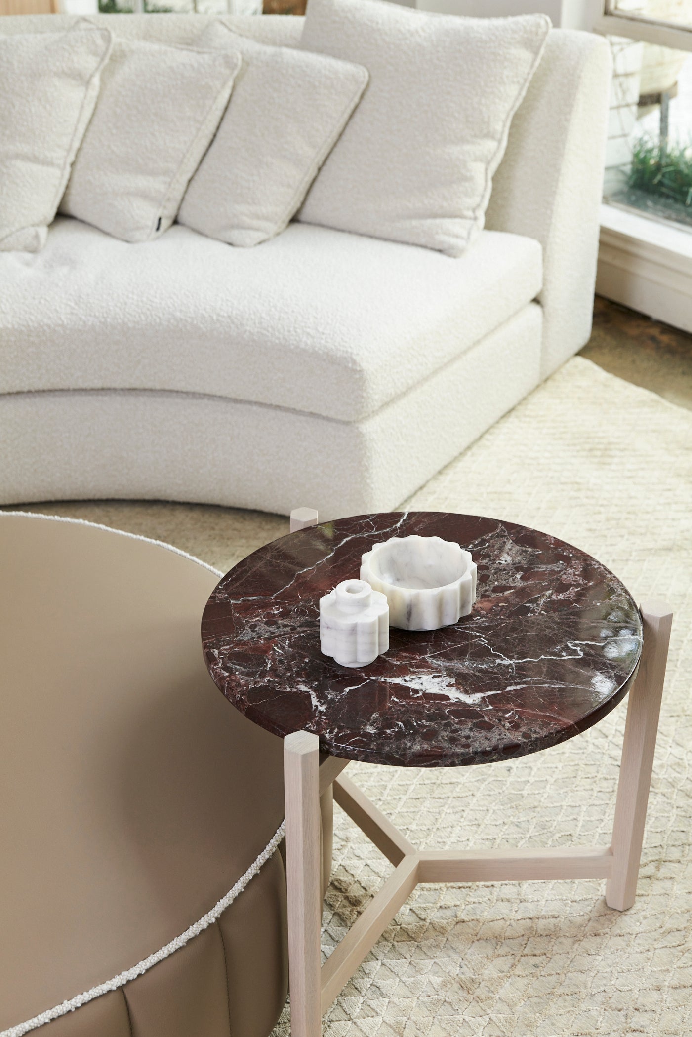 Tribute Marble Lamp Table - Zuster Furniture