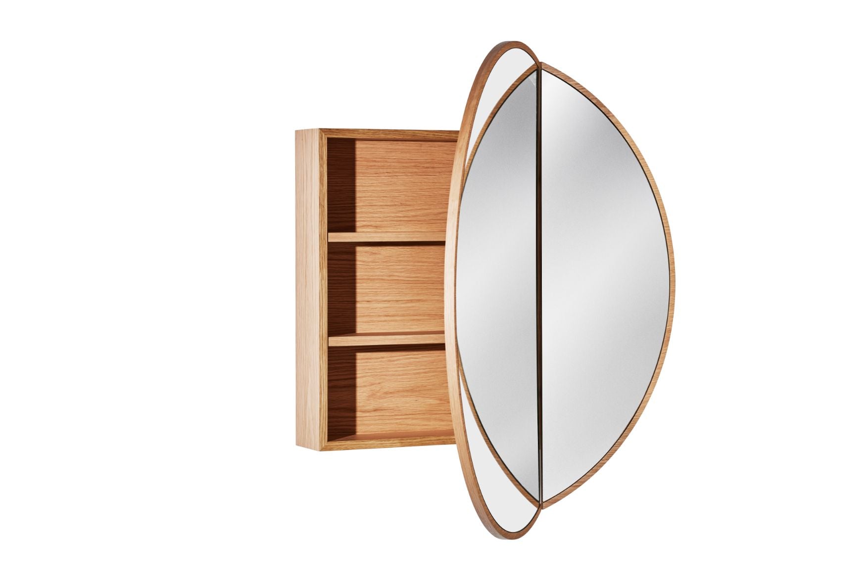 ISSY Halo Mirror with Shaving Cabinet - Zuster Furniture