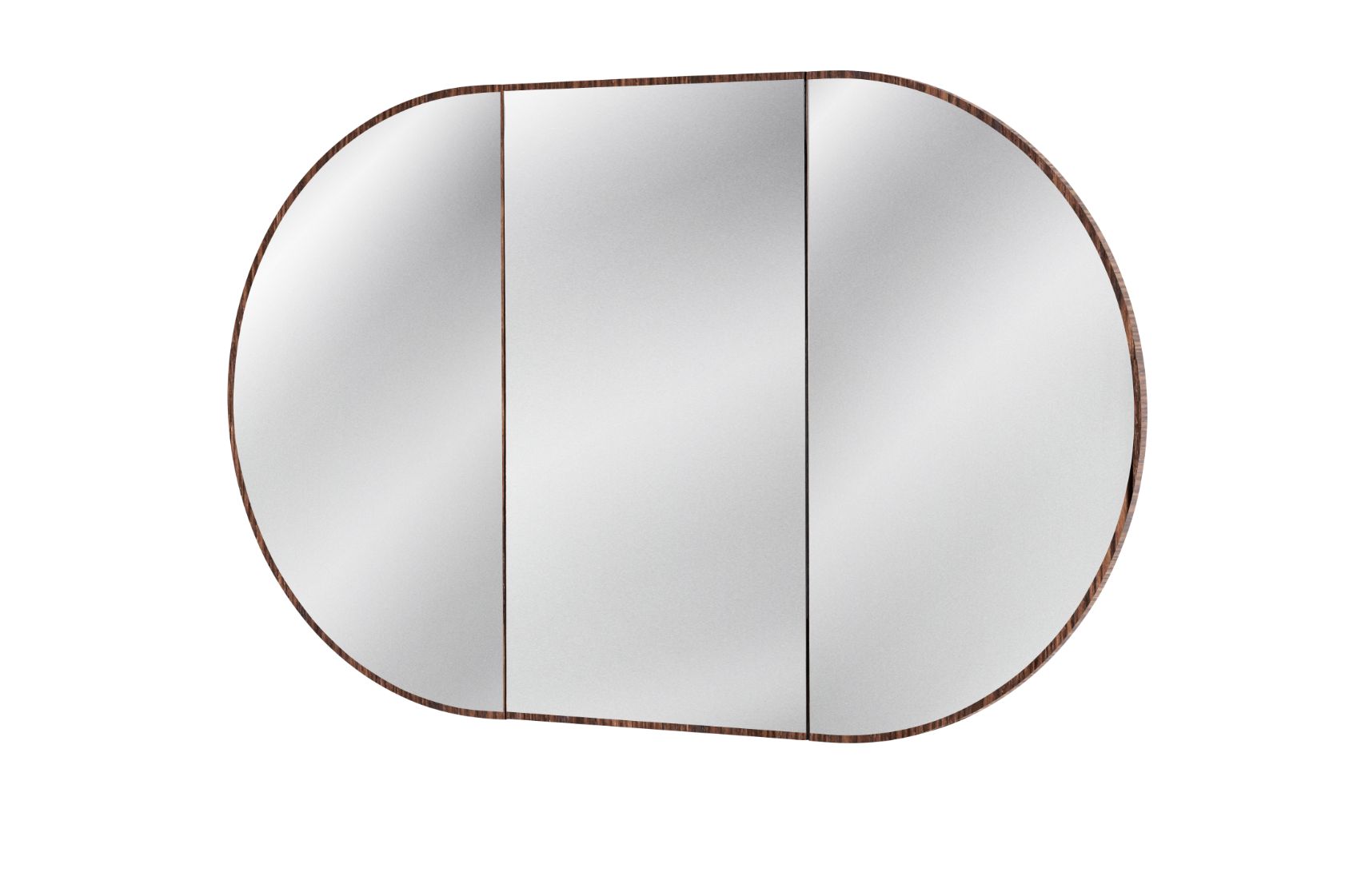 ISSY Halo Triple Mirror with Shaving Cabinet - Zuster Furniture