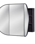 ISSY Halo Triple Mirror with Shaving Cabinet - Zuster Furniture